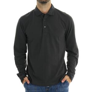 POLO MANICA LUNGA NERO